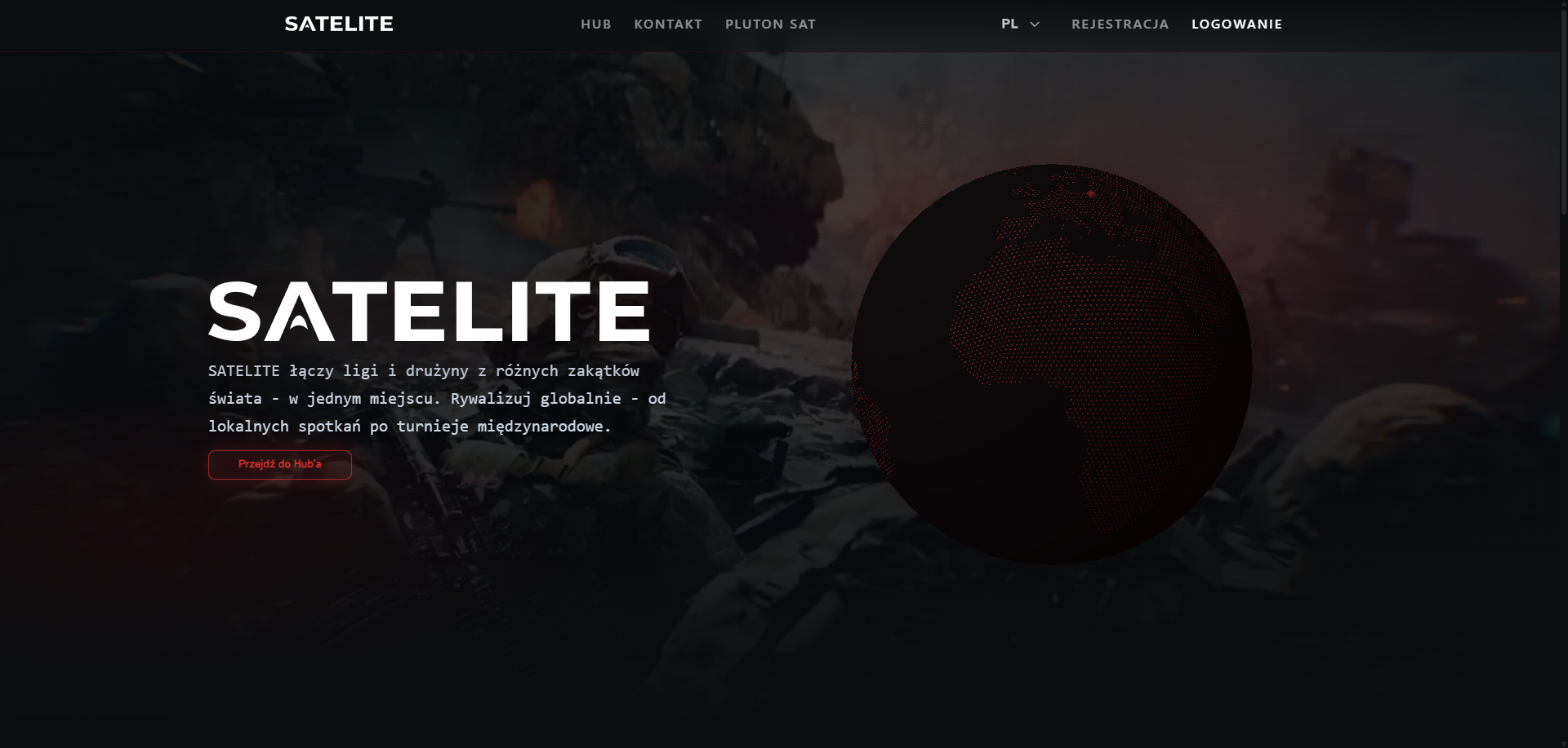 Zrzut ekranu strony Satelite
